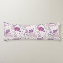 Cojín Soft Pink and Purple Lilac Floral Pattern  