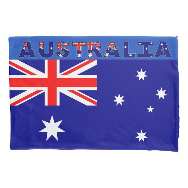 Cojín Sola funda de almohada de la bandera australiana, (Anverso)