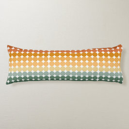 COJÍN SOMBRAS DE PUNTOS DE POLKA VERDES Y NARANJAS