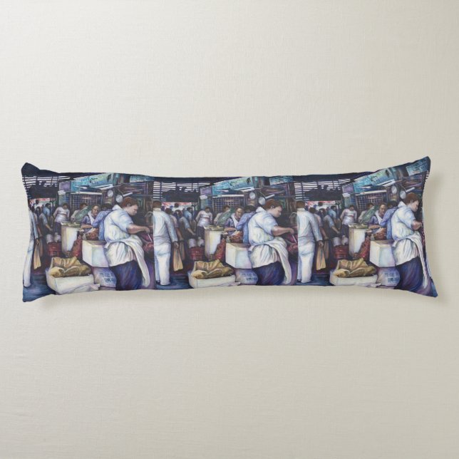 Cojín Sopa De Cabeza De Pescado, Singapur (Reverso)