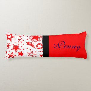 Cojín Stars Tattoos rojo + tus ideas