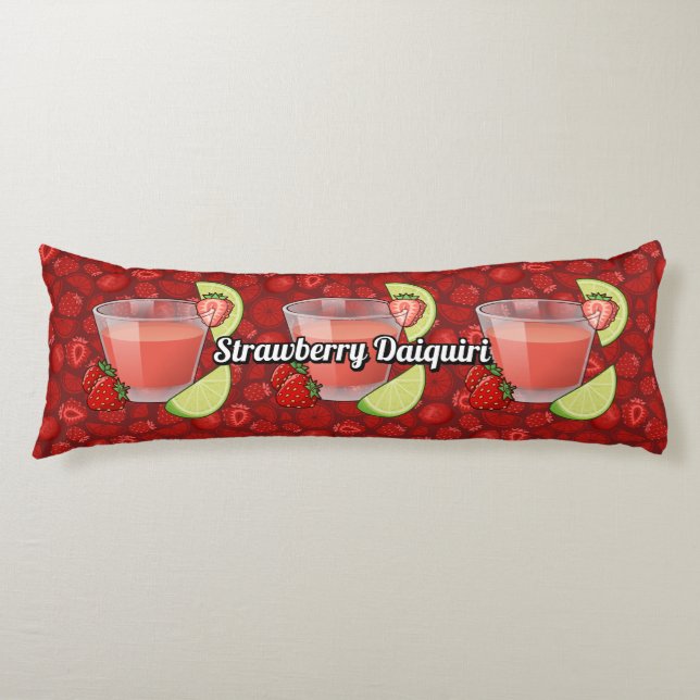 Cojín Strawberry Daiquiri Cocktail (Anverso)