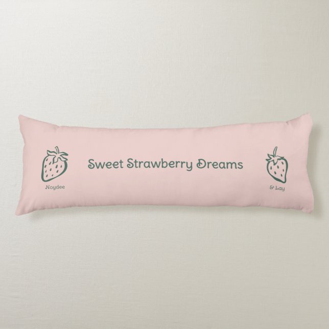 Cojín Strawberry dream, Sweet love, Sweet pink fruit (Anverso)