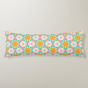 Cojín Sueño bohemio Aqua Naranja rosa Pillow