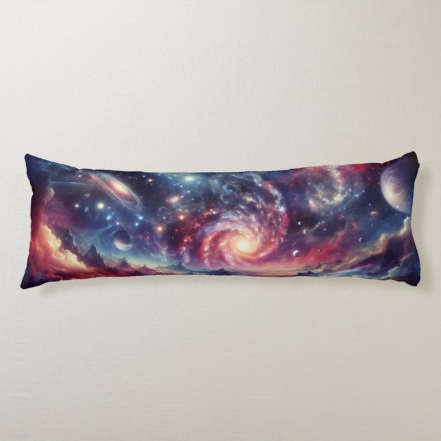 Cojín Sueños de Galaxia: Sumérgete en el Diseño del Espa (Anverso)