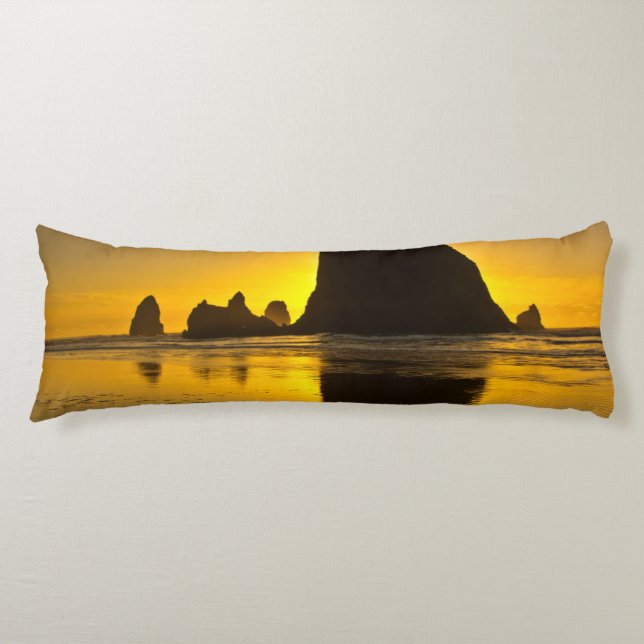 Cojín Sunset, Cannon Beach, Oregon, EE.UU. (Anverso)