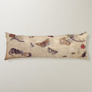 Cojín T31566 un estudio de diversos insectos, fruta y