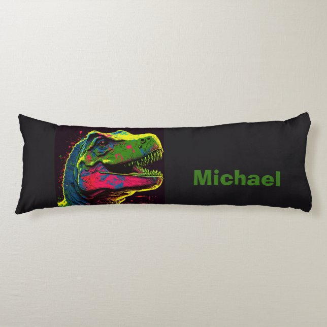 Cojín T Rex Dinosaurio Cubierta Pillow Cuerpo (Anverso)