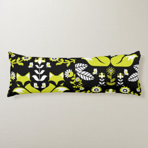 Cojín Tablero de arte folclórico nórdico de Fox