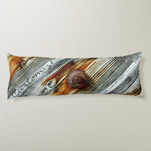 Cojín tableros grises de Thunder_Cove del driftwood