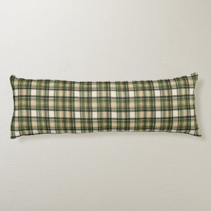 Cojín Tartan Plaid Verde Bosque Forestal