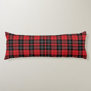 Cojín Tartan Rojo Negro y Blanco Buffalo Plaid de Moda