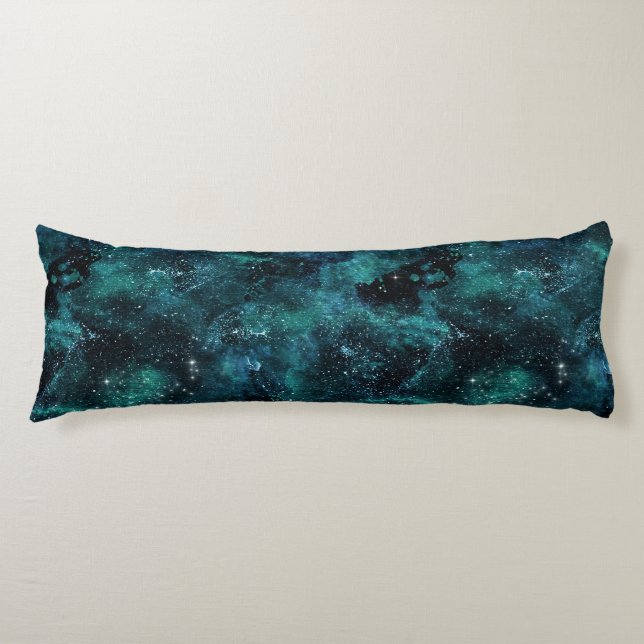 Cojín Teal Galaxy Series Design 4 (Anverso)