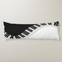 Teclado de piano Diseño de música en blanco y negr