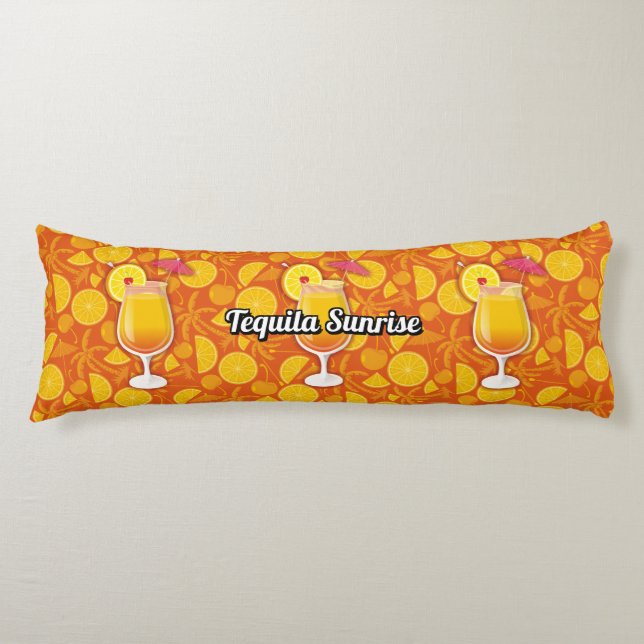 Cojín Tequila Sunrise Cocktail (Anverso)