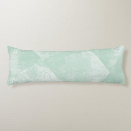 Cojín Textura de tinta geométrica mínima verde de fábric