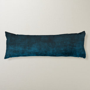 Cojín Textura Ombre Grunge Negra y Azul Turquesa