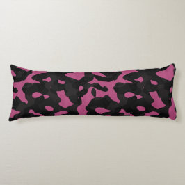 Cojín  Textured pink and black camo abstract