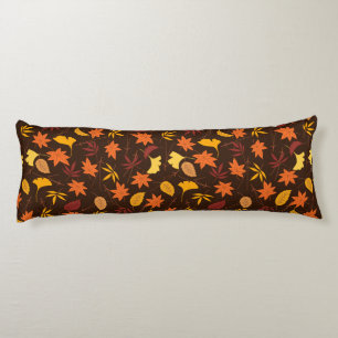 Cojín Thanksgiving Maple Fall Pattern Body Pillow