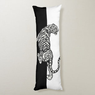 Cojín Tigre en blanco y negro