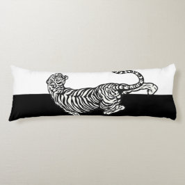 Cojín Tigre en blanco y negro