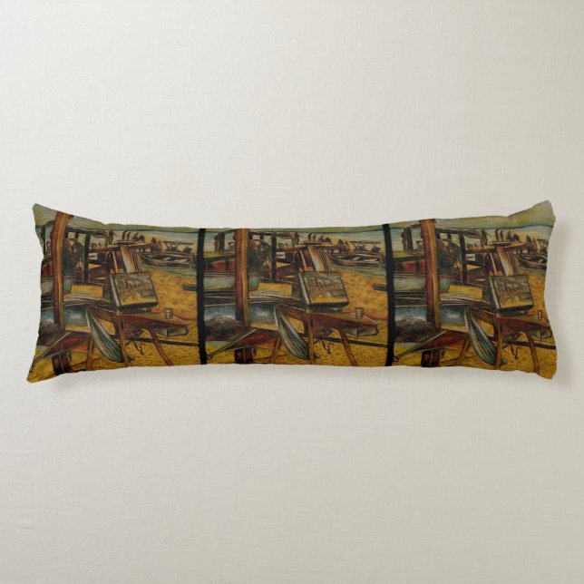 Cojín Todas las grandes pinturas comienzan con un palo d (Anverso)