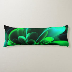 Cojín Tonos verdes flor estilizada mitad Corolla