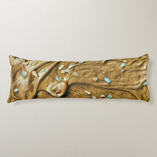 Cojín Torta de helado de chocolate fundida rociando