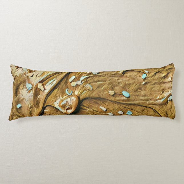 Cojín Torta de helado de chocolate fundida rociando (Anverso)