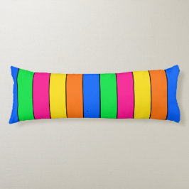 COJÍN TRENDY BRIGHT NEON FLUORSCENT COLORS PINK STRIPTS