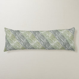 Cojín Tribal Green Stripes Abstract Pattern