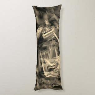 Cojín Twisted beige squares stained with 'brushstrokes'