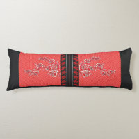 un diseño de papel pintado rojo y negro