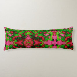 Cojín Un estudio en rosa y verde