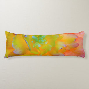 Cojín Un florecimiento de begonia iluminado