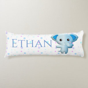 Cojín Un pequeño elefante azul