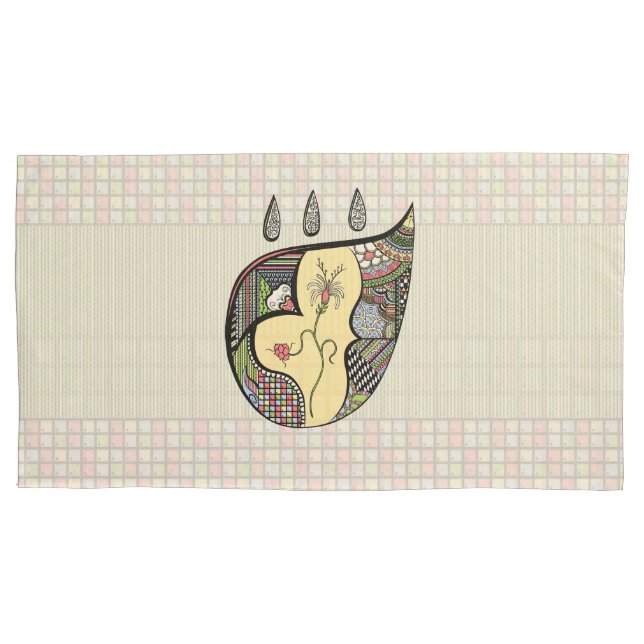 Cojín Una flor dentro del Funda de almohada (Anverso)