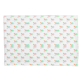 Cojín Una funda de almohada con un patrón repetitivo