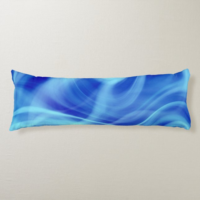 Cojín Una niebla azul mística (Anverso)