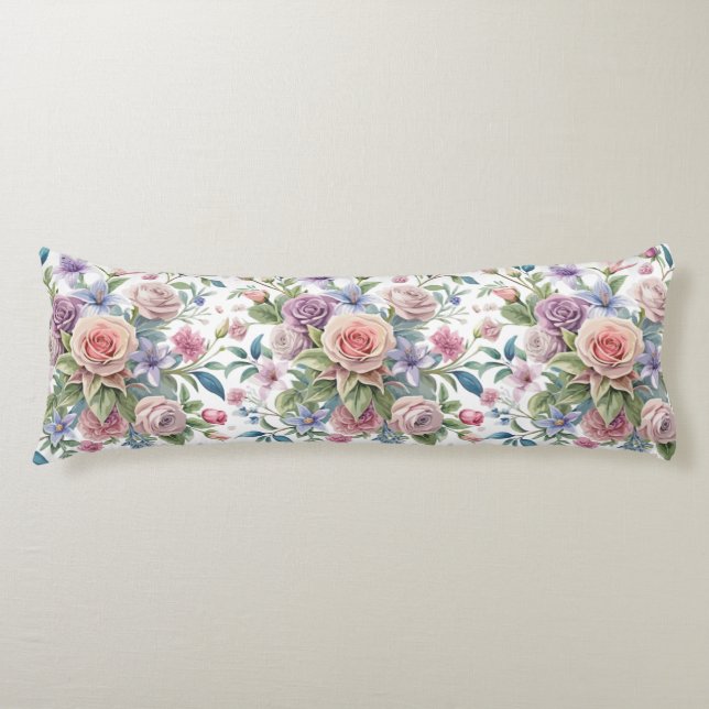 Cojín Vector floral Pastel (Anverso)