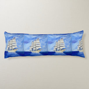 Cojín velas de barco agua marinero