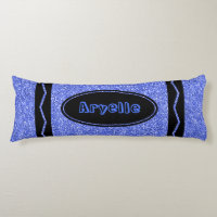Verdadero Purpurina azul Crayon Nombre personaliza