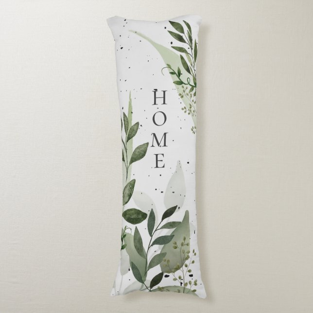 Cojín Verde, Hormigón, Tu Texto, Gris Verde (Frente vertical)