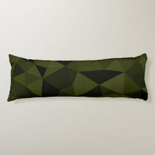 Cojín Verde oscuro del ejército negro patrón de malla ge