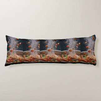 Cojín Vibrant Veggie Explosion Art – Dynamic Boiling Pot