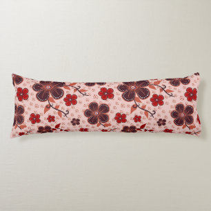 Cojín Vibrante patrón floral con flores coloridas