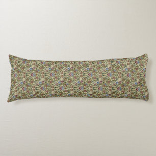 Cojín Viejo William Morris Pink Blue Brocade