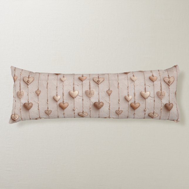 Cojín Vintage Lace Heart Strings (Anverso)