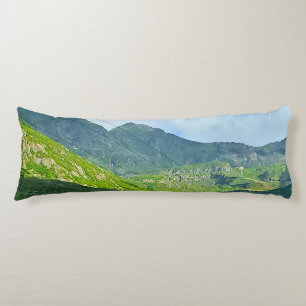 Cojín Vista Alpina de Transfagarasan - Arte de Montaña d