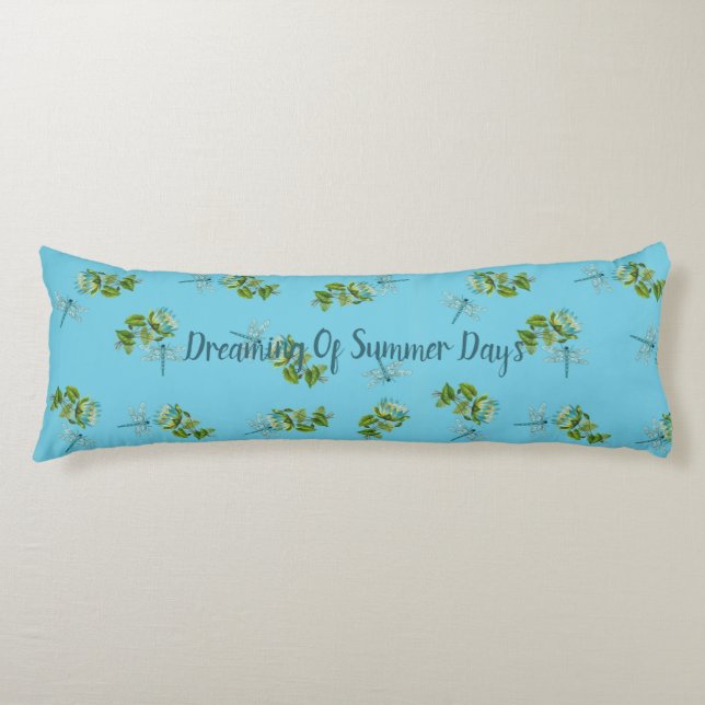 Cojín Waterlilies y Dragonflies (Anverso)